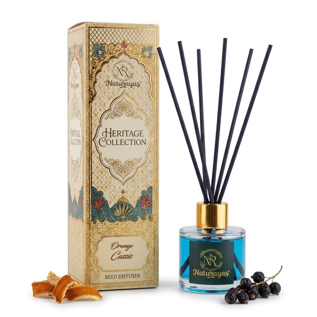 Naturayas Orange Cassis Reed Diffuser – Heritage Collection