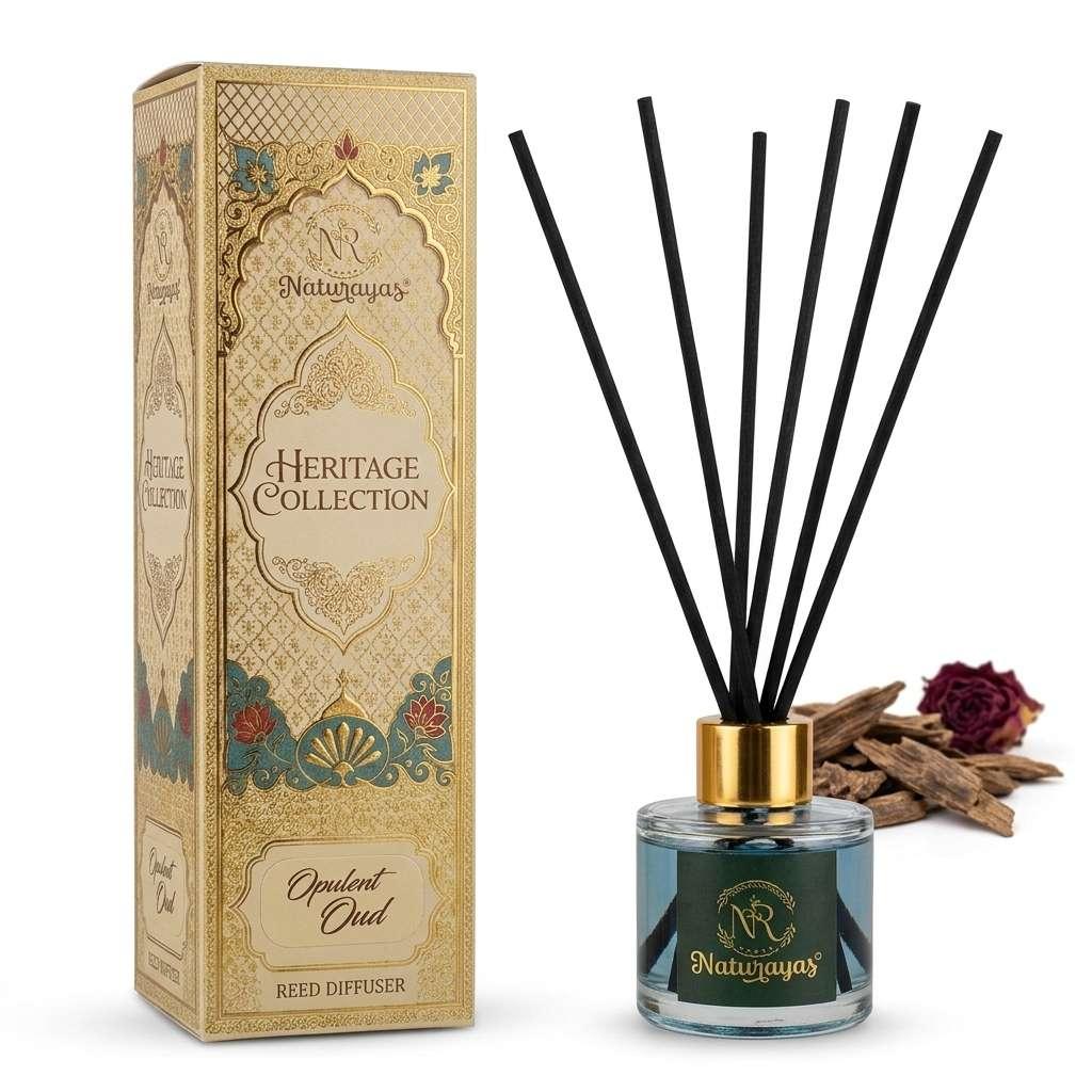 Naturayas Opulent Oud Reed Diffuser – Heritage Collection