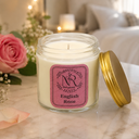 Naturayas English Rose Scented Soy Candle