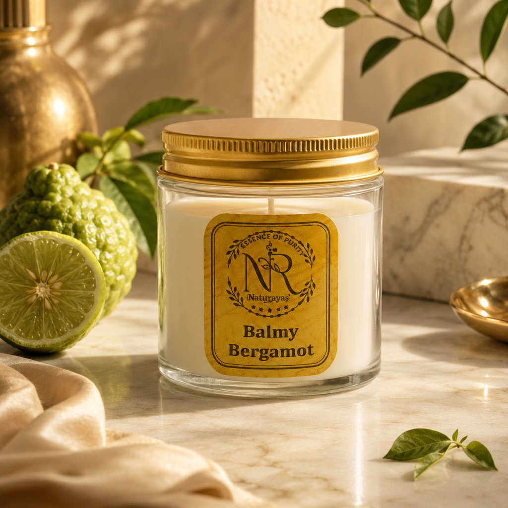 Naturayas Balmy Bergamot Scented Soy Candle
