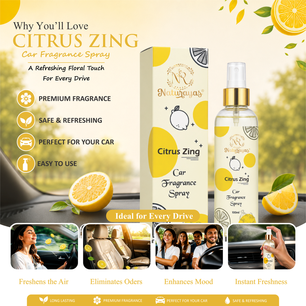 [500] Naturayas Citrus Zing Car Fragrance Spray (100 ml)