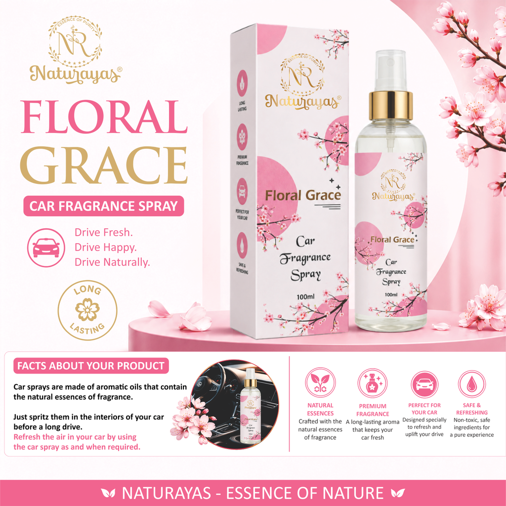 [500] Naturayas Floral Grace Car Fragrance Spray (100 ml)